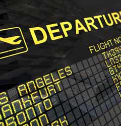 Airport Departures Sign