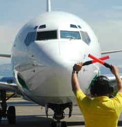 Airport Runway Flagger Photo